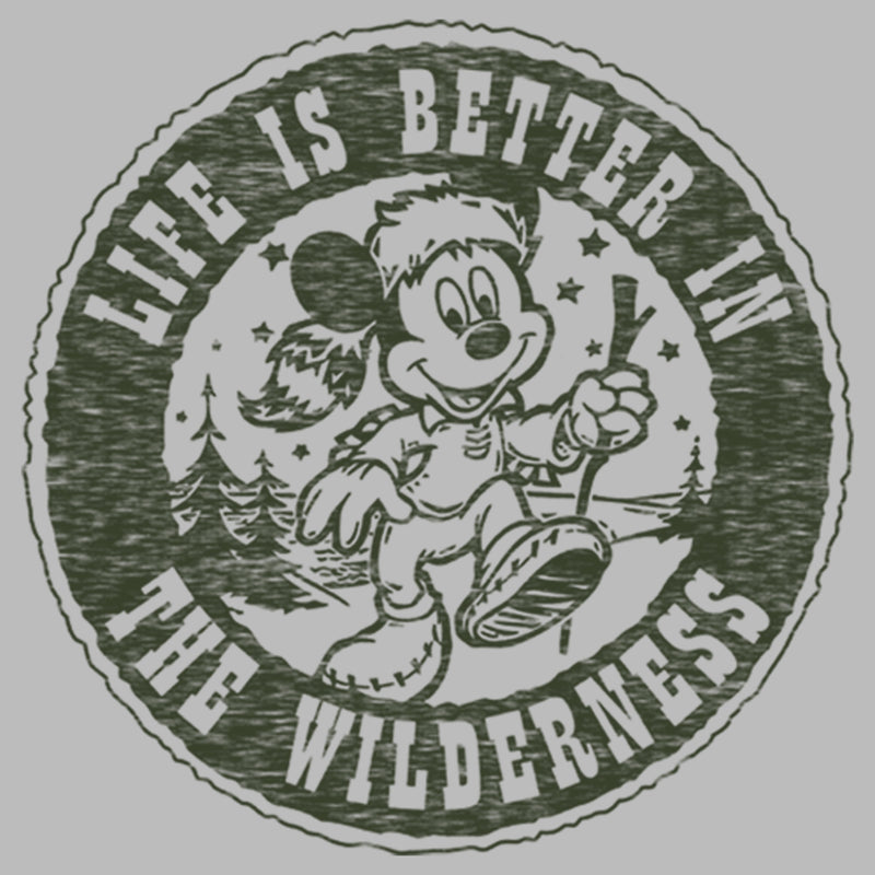 Girl's Mickey & Friends Mickey Mouse Life is Better in the Wilderness T-Shirt