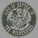 Boy's Mickey & Friends Mickey Mouse Life is Better in the Wilderness Pull Over Hoodie