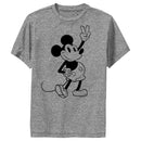 Boy's Mickey & Friends Mickey Mouse Peace Sign Performance Tee