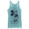 Women's Mickey & Friends Large Black and White Mousey Racerback Tank Top