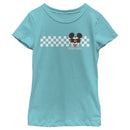 Girl's Mickey & Friends Mickey Mouse Checkers T-Shirt