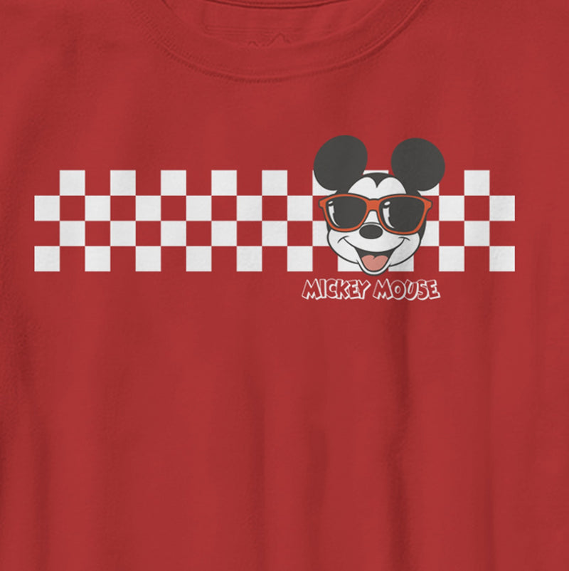 Boy's Mickey & Friends Mickey Mouse Checkers T-Shirt