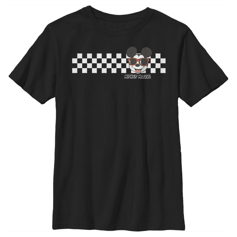 Boy's Mickey & Friends Mickey Mouse Checkers T-Shirt