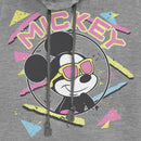 Junior's Mickey & Friends 90s Sunglasses Mickey Cowl Neck Sweatshirt