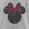 Girl's Mickey & Friends Minnie Mouse Distressed Leopard Bow T-Shirt