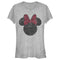 Junior's Mickey & Friends Minnie Mouse Logo Distressed T-Shirt