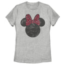 Women's Mickey & Friends Minnie Mouse Logo Distressed T-Shirt