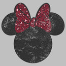 Women's Mickey & Friends Minnie Mouse Logo Distressed T-Shirt