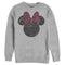 Men's Mickey & Friends Minnie Mouse Distressed Leopard Bow Sweatshirt