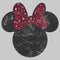 Men's Mickey & Friends Minnie Mouse Distressed Leopard Bow Sweatshirt