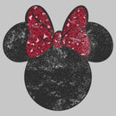 Men's Mickey & Friends Minnie Mouse Distressed Leopard Bow Tank Top