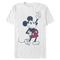 Men's Mickey & Friends Plaid Mickey Mouse Retro T-Shirt