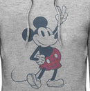 Men's Mickey & Friends Plaid Mickey Mouse Retro Pull Over Hoodie