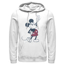 Men's Mickey & Friends Plaid Mickey Mouse Retro Pull Over Hoodie