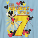 Boy's Mickey & Friends The Birthday Boy is 7 T-Shirt