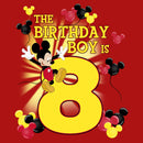 Boy's Mickey & Friends The Birthday Boy Is 8 T-Shirt