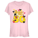 Junior's Mickey & Friends This Birthday Girl Is 50 T-Shirt