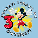 Boy's Mickey & Friends Hooray It's My 3rd Birthday T-Shirt