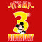 Boy's Mickey & Friends It's My 3rd Birthday T-Shirt