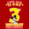 Girl's Mickey & Friends It's My 3rd Birthday T-Shirt