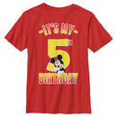 Boy's Mickey & Friends It's My 5th Birthday T-Shirt