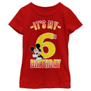 Girl's Mickey & Friends It's My 6th Birthday T-Shirt