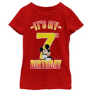 Girl's Mickey & Friends It's My 7th Birthday T-Shirt