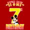 Girl's Mickey & Friends It's My 7th Birthday T-Shirt