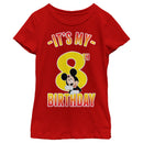 Girl's Mickey & Friends It's My 8th Birthday T-Shirt