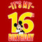 Men's Mickey & Friends It's My 16th Birthday T-Shirt