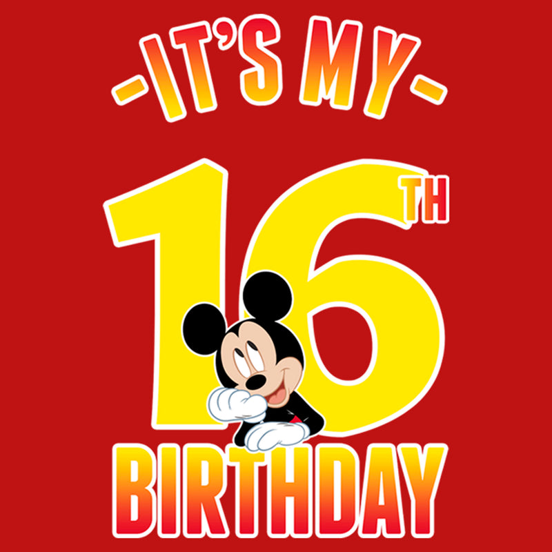 Junior's Mickey & Friends It's My 16th Birthday T-Shirt