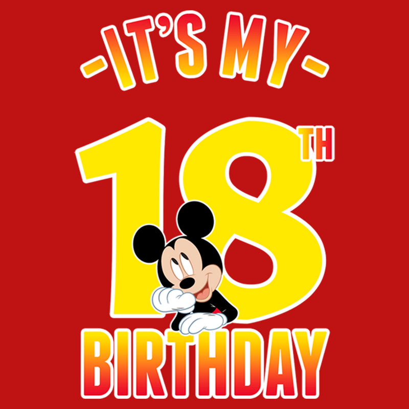 Junior's Mickey & Friends It's My 18th Birthday T-Shirt