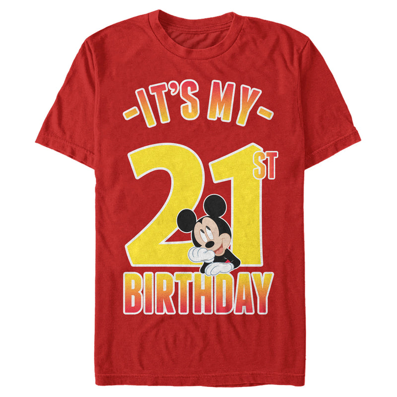 Men's Mickey & Friends It's My 21st Birthday T-Shirt