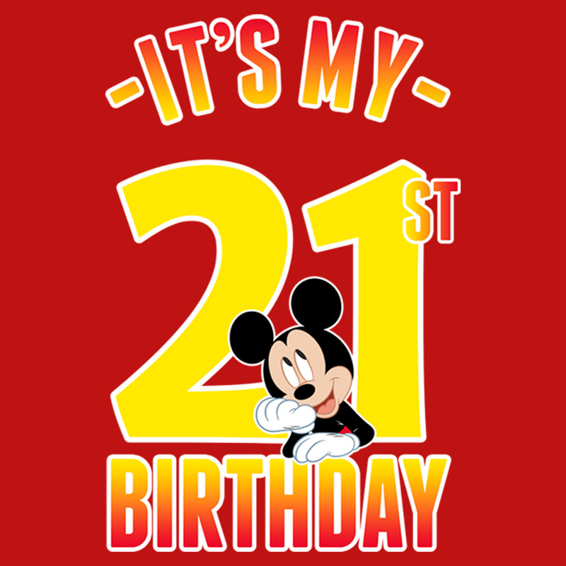 Junior's Mickey & Friends It's My 21st Birthday T-Shirt