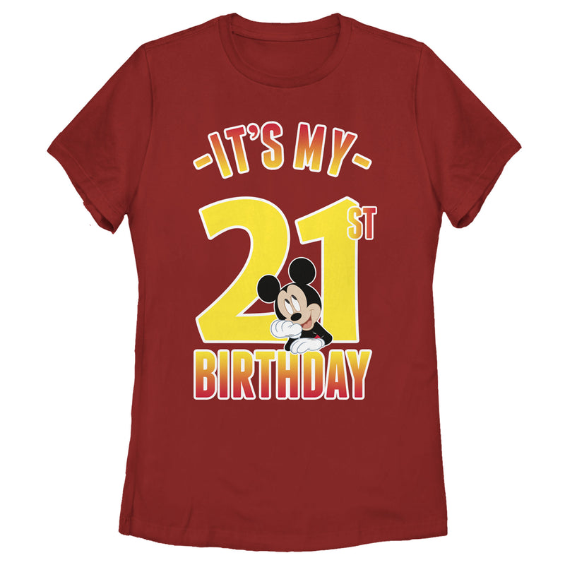 Women's Mickey & Friends It's My 21st Birthday T-Shirt