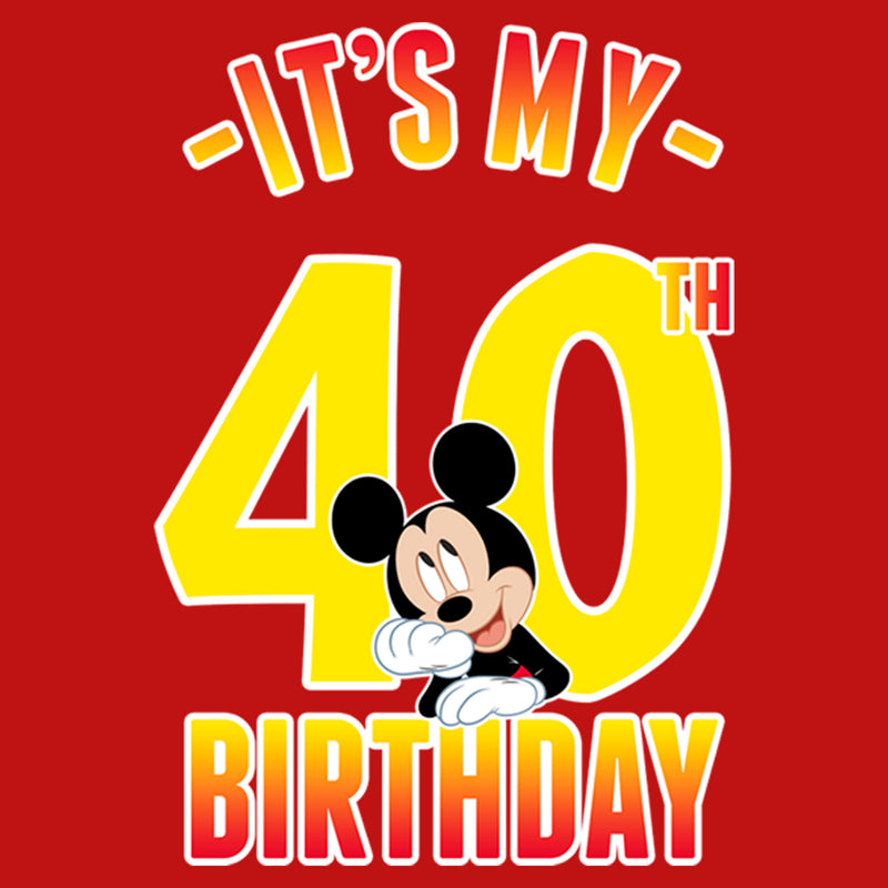 Junior's Mickey & Friends It's My 40th Birthday T-Shirt