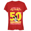 Junior's Mickey & Friends It's My 50th Birthday T-Shirt
