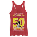 Women's Mickey & Friends It's My 50th Birthday Racerback Tank Top