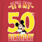 Women's Mickey & Friends It's My 50th Birthday Racerback Tank Top