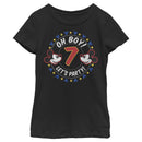 Girl's Mickey & Friends 7th Birthday Let's Party T-Shirt