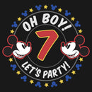 Girl's Mickey & Friends 7th Birthday Let's Party T-Shirt