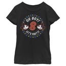 Girl's Mickey & Friends 8th Birthday Let's Party T-Shirt