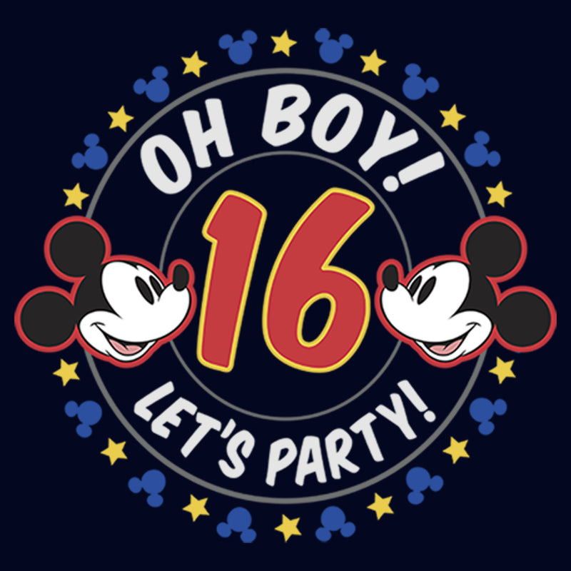 Men's Mickey & Friends 16th Birthday Let's Party T-Shirt