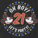 Men's Mickey & Friends Oh Boy 21 Let's Party T-Shirt