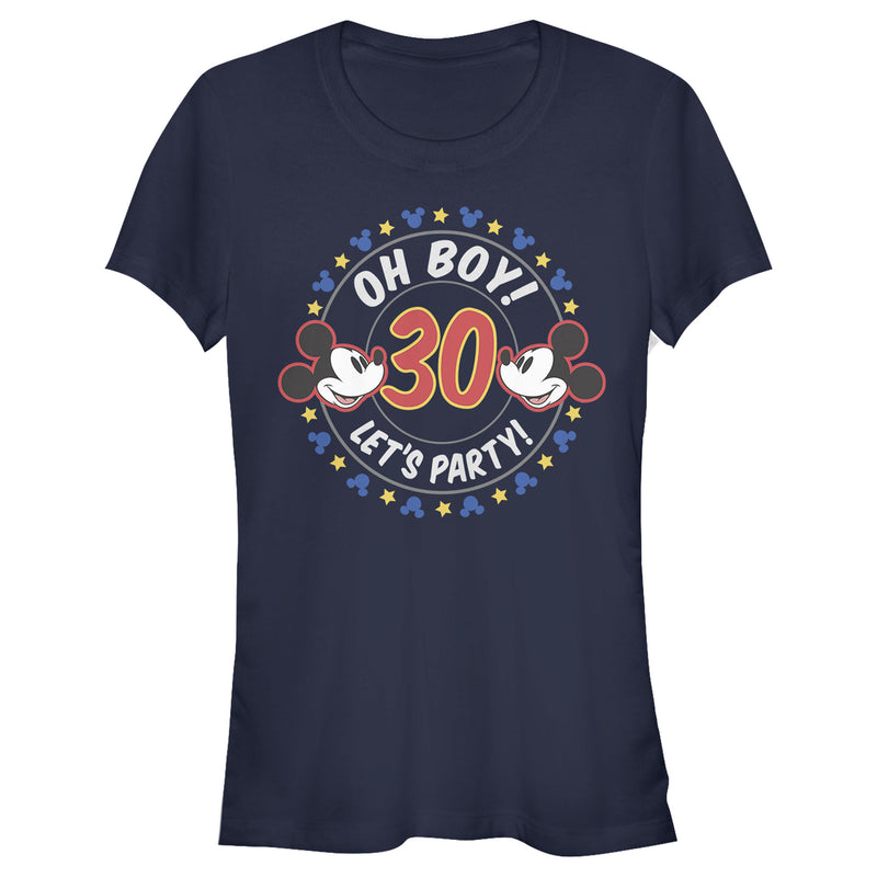 Junior's Mickey & Friends 30th Birthday Let's Party T-Shirt