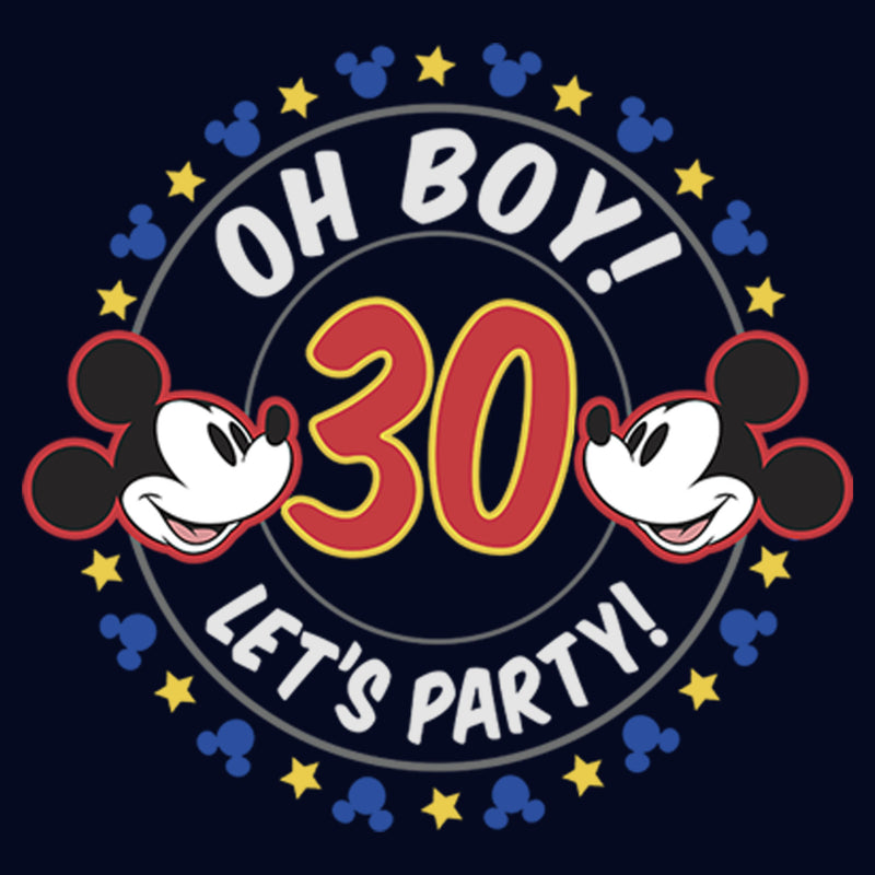Junior's Mickey & Friends 30th Birthday Let's Party T-Shirt