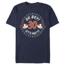Men's Mickey & Friends 30th Birthday Let's Party T-Shirt