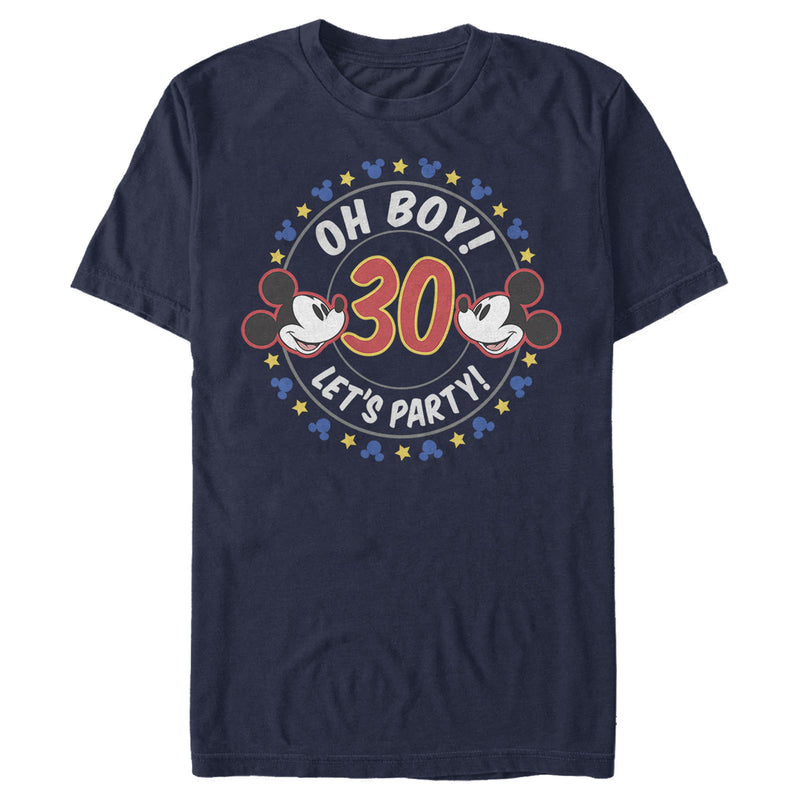 Men's Mickey & Friends 30th Birthday Let's Party T-Shirt