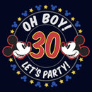 Men's Mickey & Friends 30th Birthday Let's Party T-Shirt