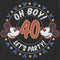 Men's Mickey & Friends Oh Boy 40 Let's Party T-Shirt